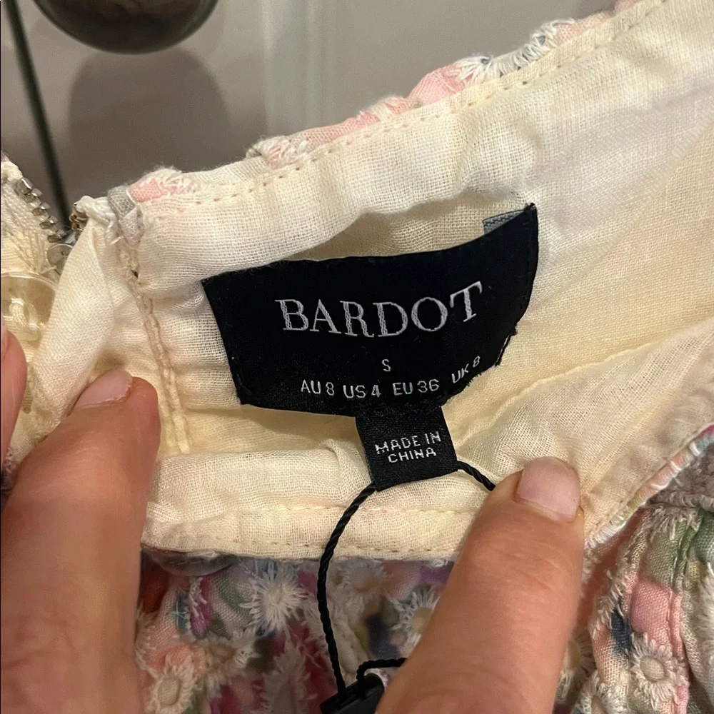 Bardot Lila Flounce Broderie Dress - Picture 6 of 6